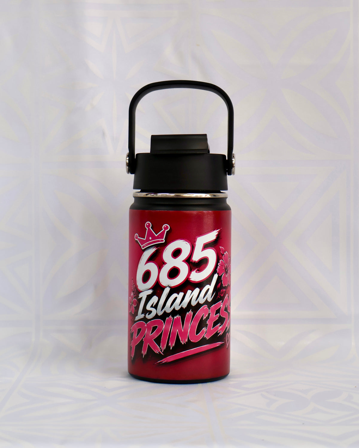 685 Kids Water Bottle – Fun Pacific Island Pattern #1