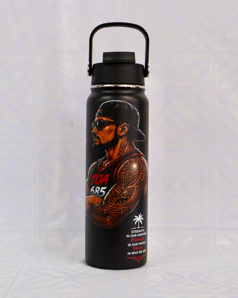 685 Adult Water Bottle – Traditional Pacific Pattern #2