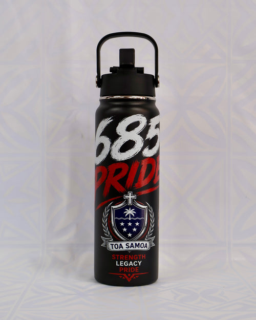 685 Adult Water Bottle – Traditional Pacific Pattern #2