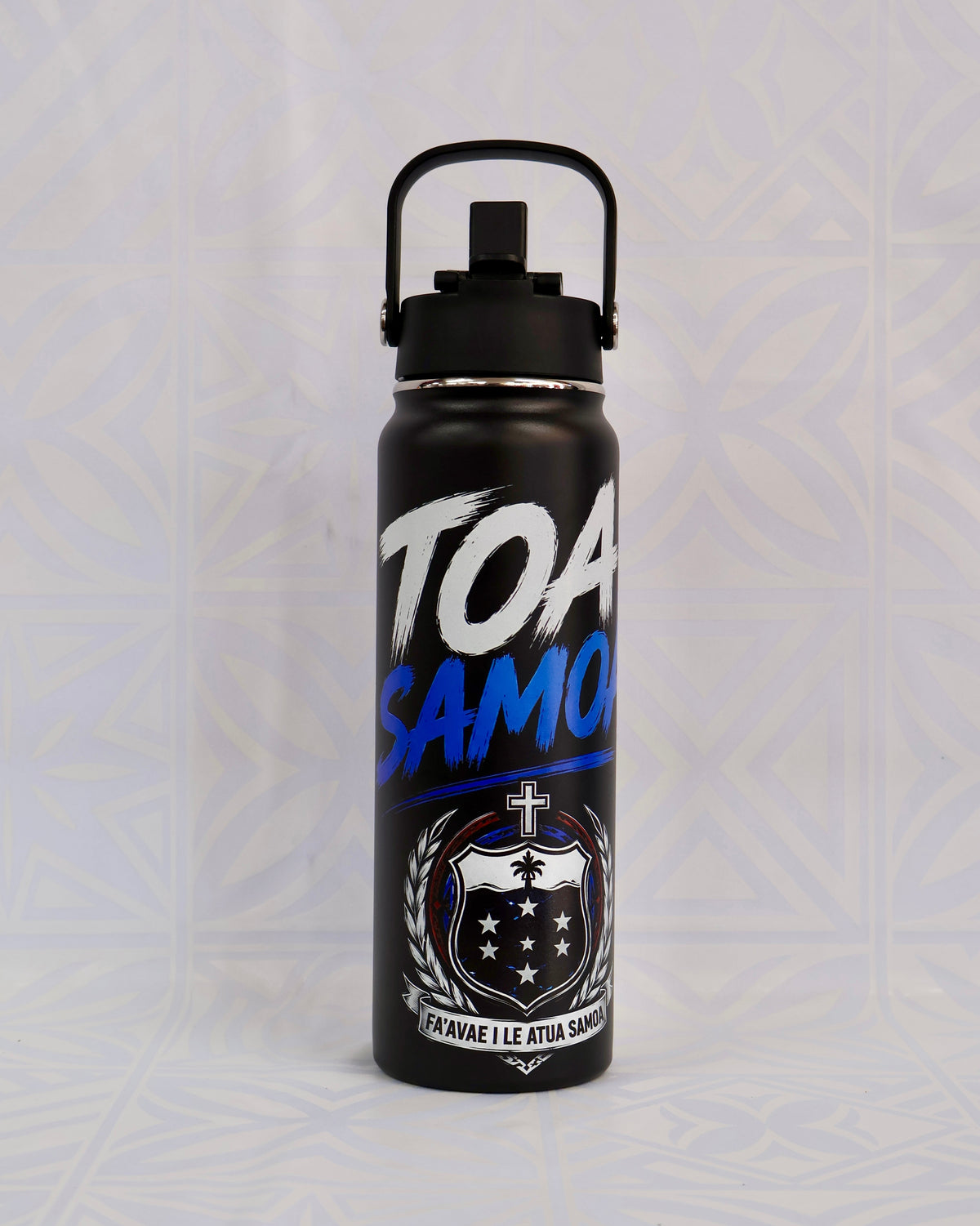 685 Adult Water Bottle – Traditional Pacific Pattern #5