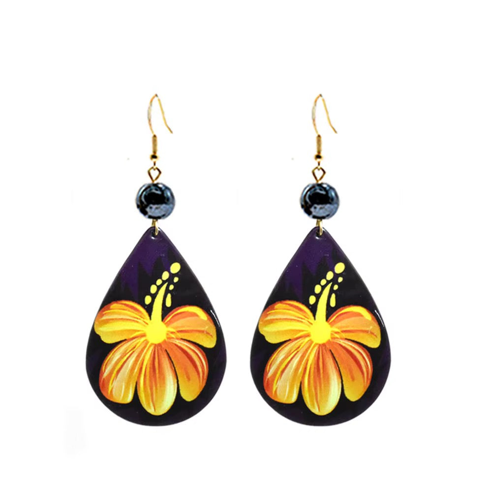 Tropical Flower Earrings
