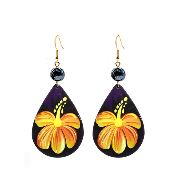 Tropical Flower Earrings