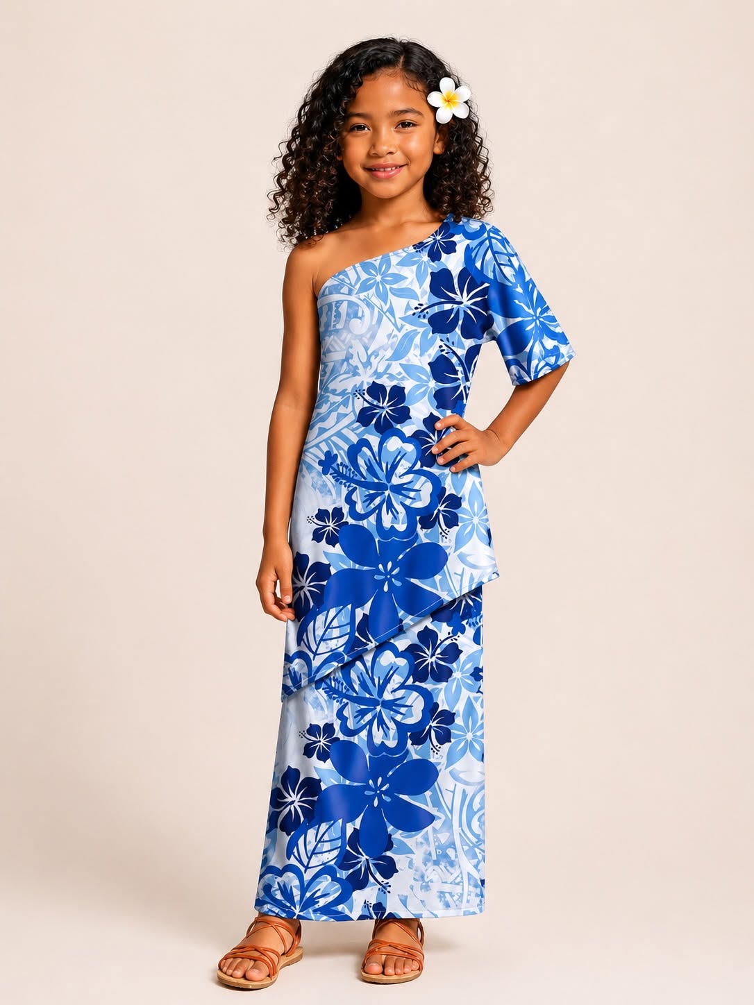 Blue Girls Puletasi image 0