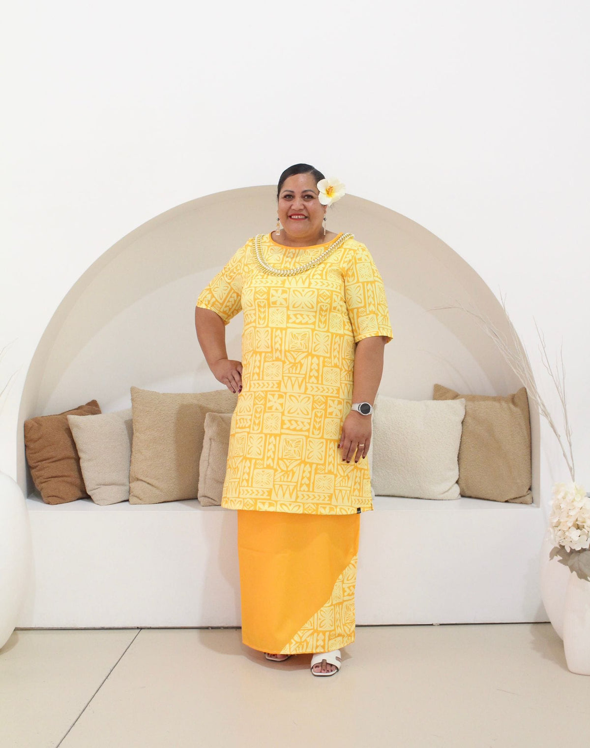 Yellow Ladies Puletasi image 0
