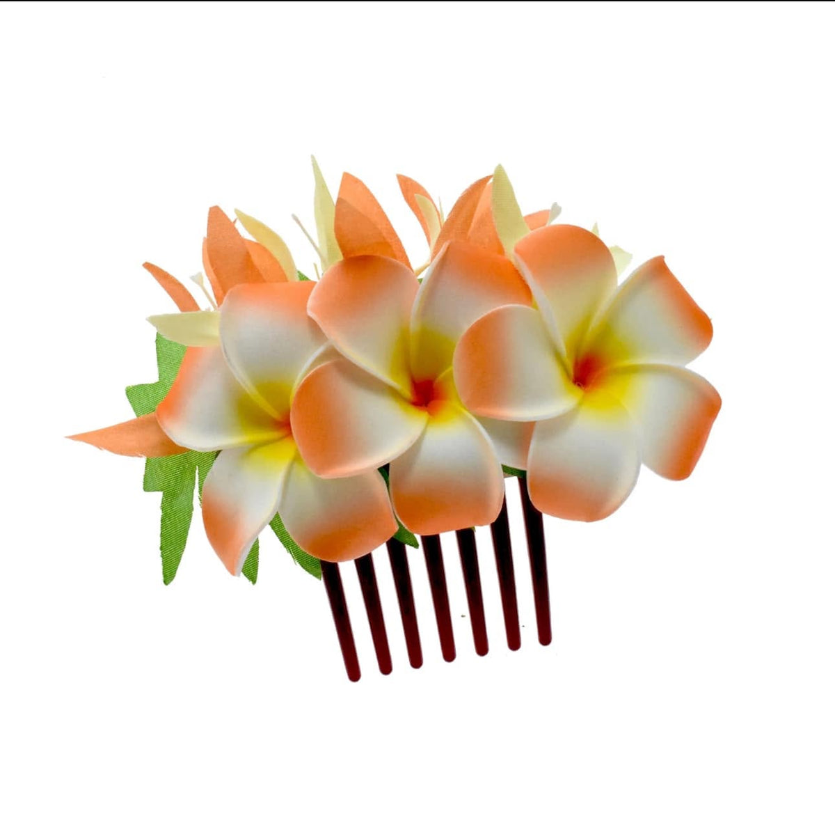 Frangipani Hair comb