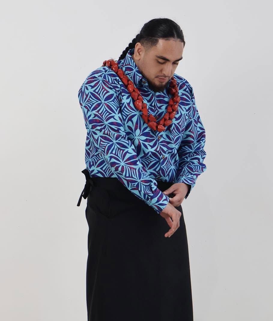 Men's Longsleeve Aloa - Blue image 2