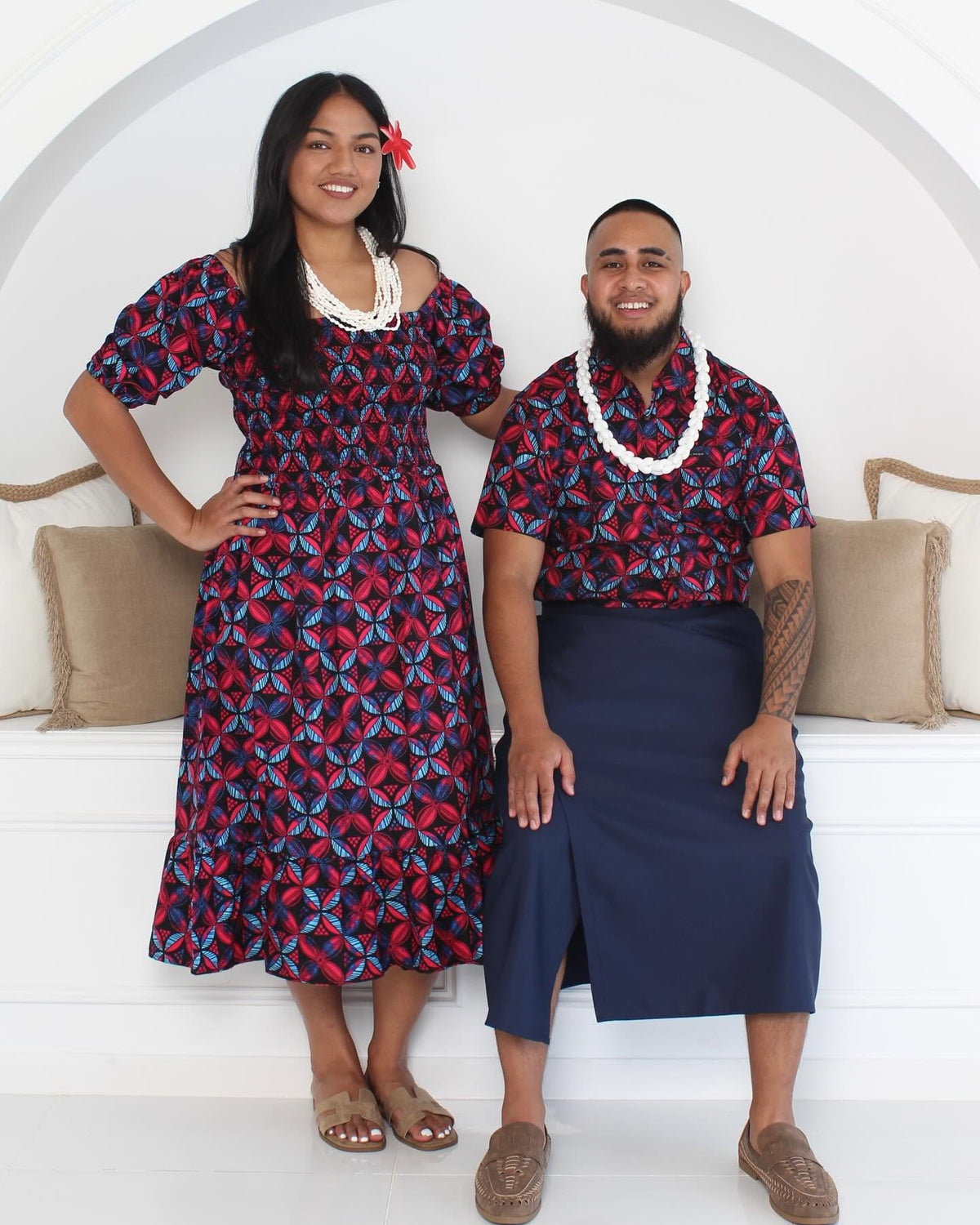 Blue/Red Ladies Dress