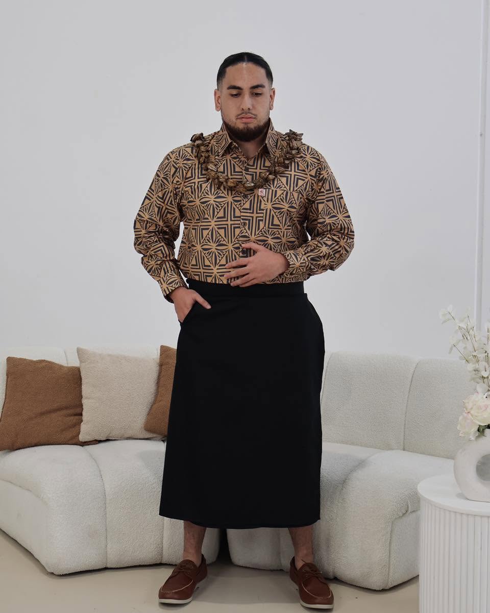 Men's Longsleeve Aloa - Brown image 0