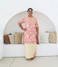 Pink/yellow Ladies Puletasi image 0