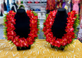 Red Lei/Flower Necklaces