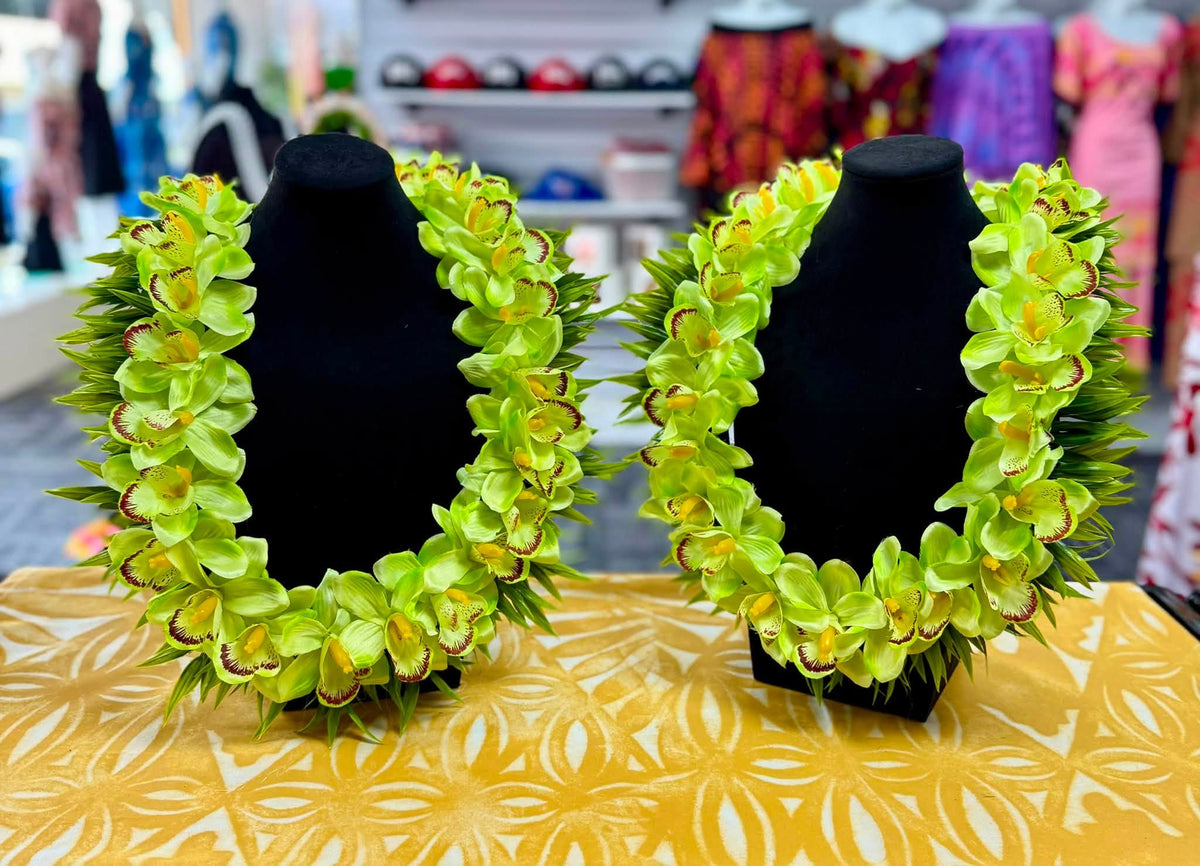 Green Lei/Flower Necklaces