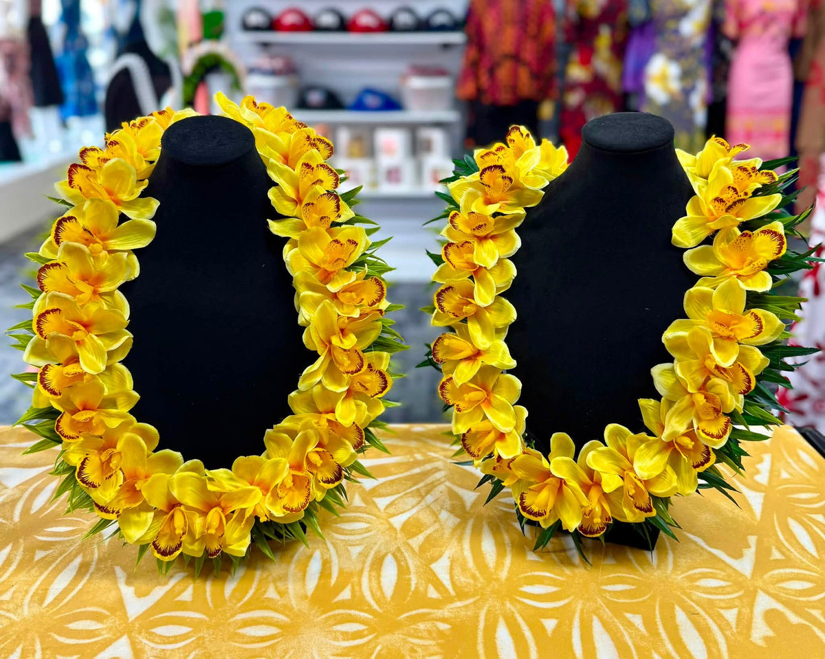 Yellow Lei/Flower Necklaces