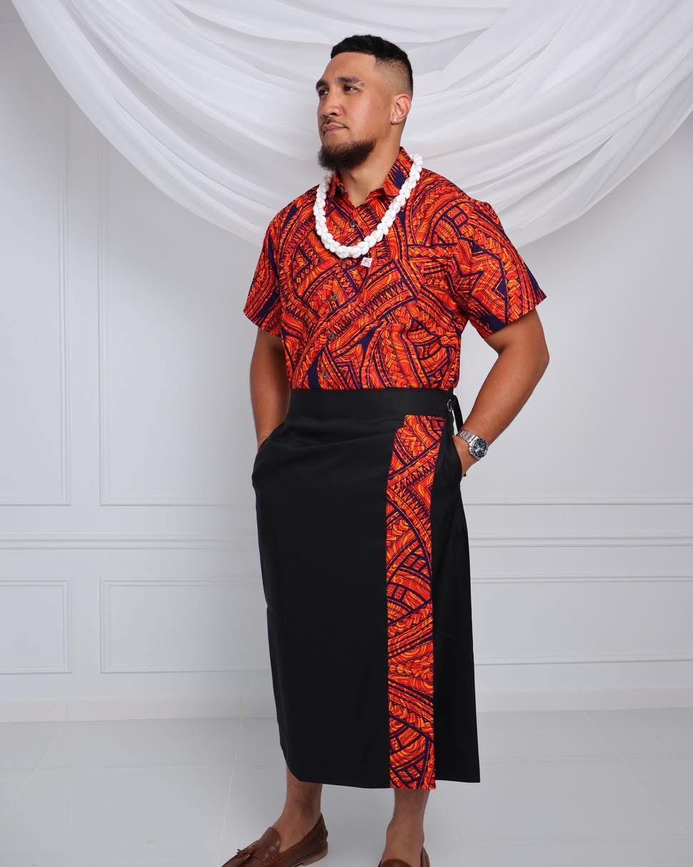 Orange/Black Men’s Aloa image 0