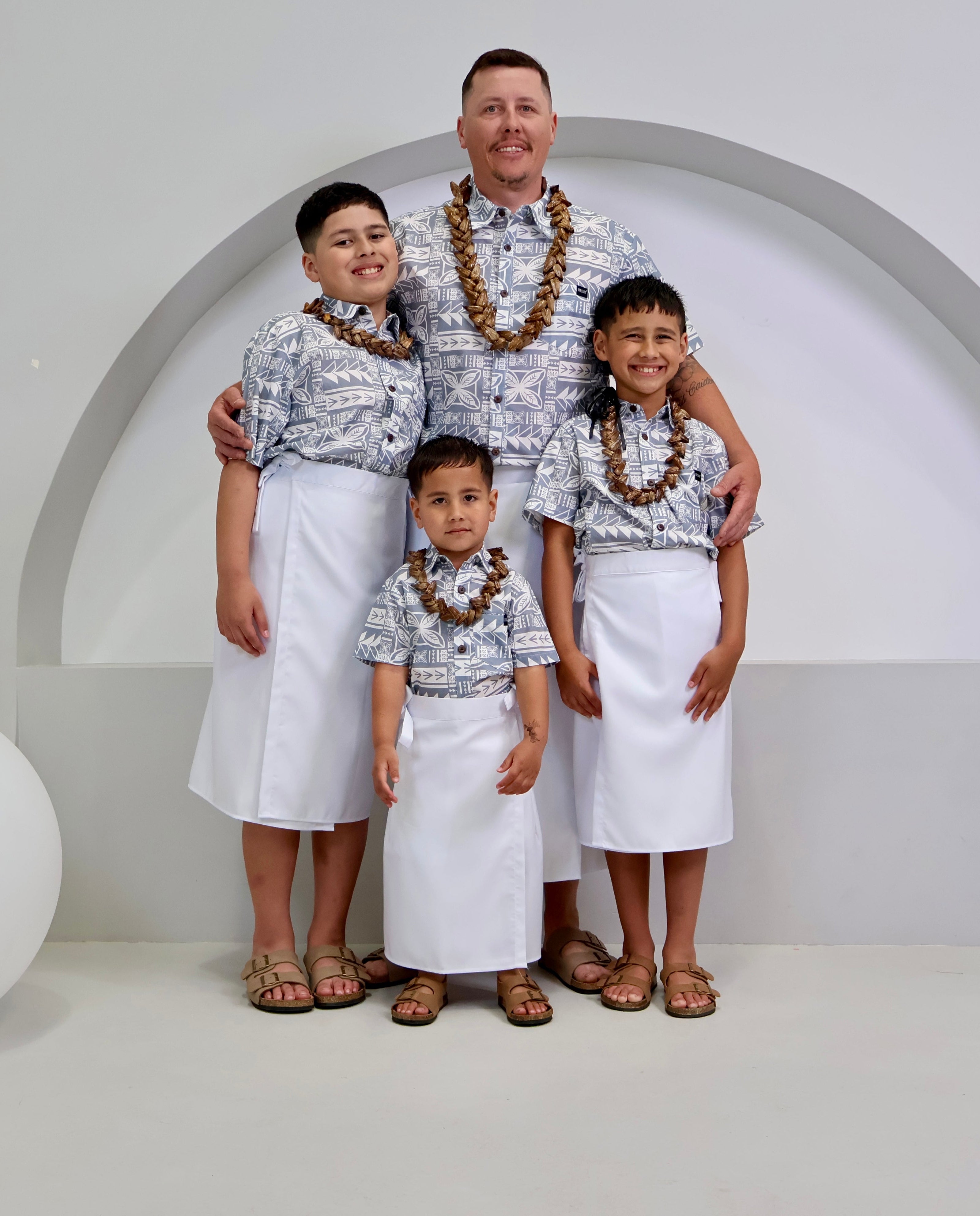 The Alofa Boys Aloa - Grey/White