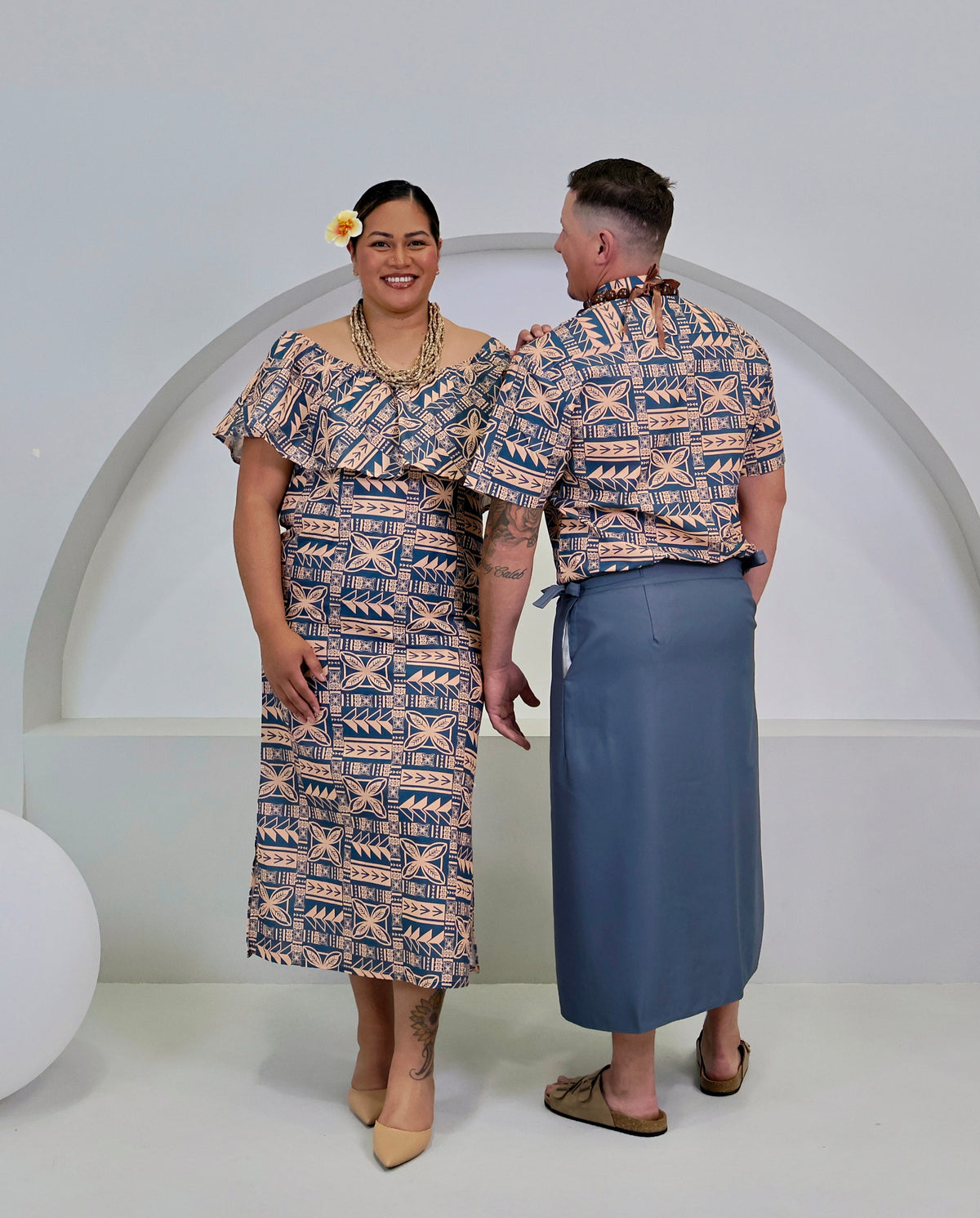 The Alofa Ladies Dress – Peach