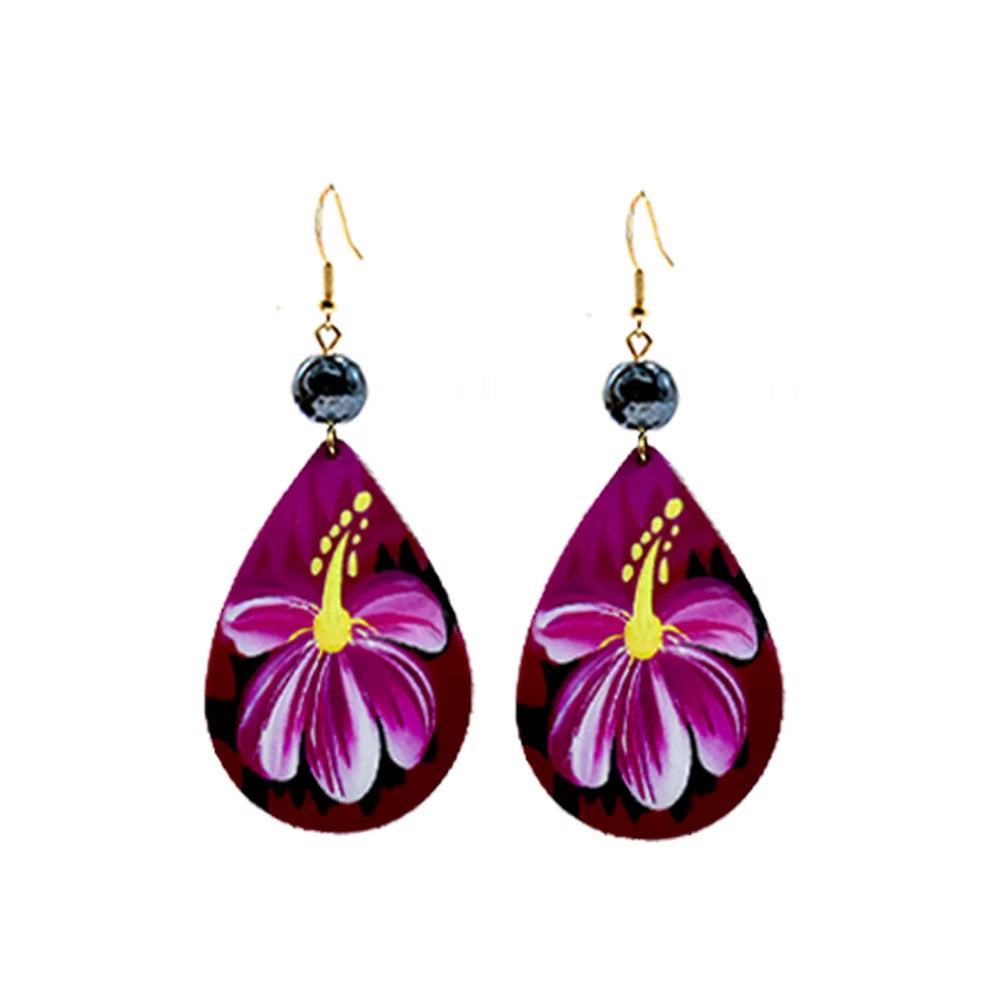 Tropical Flower Earrings