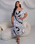 Ladies Foil Polynesian Dress image 0