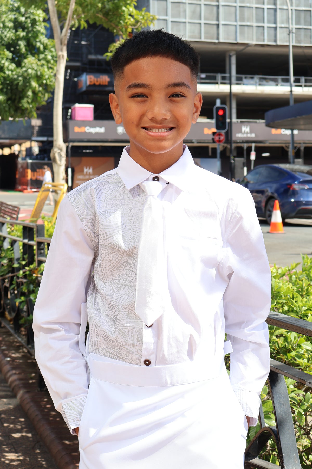 Boys White & Silver Longsleeve – Design 3