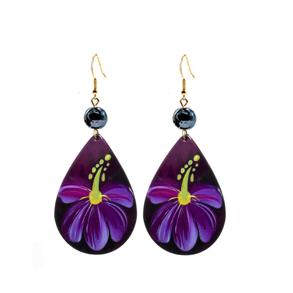 Tropical Flower Earrings