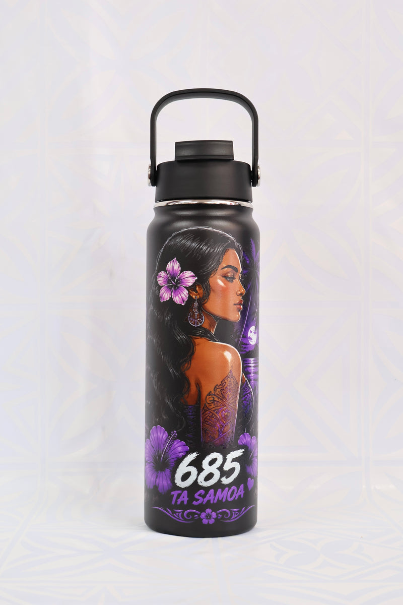 685 Adult Water Bottle – Traditional Pacific Pattern #1