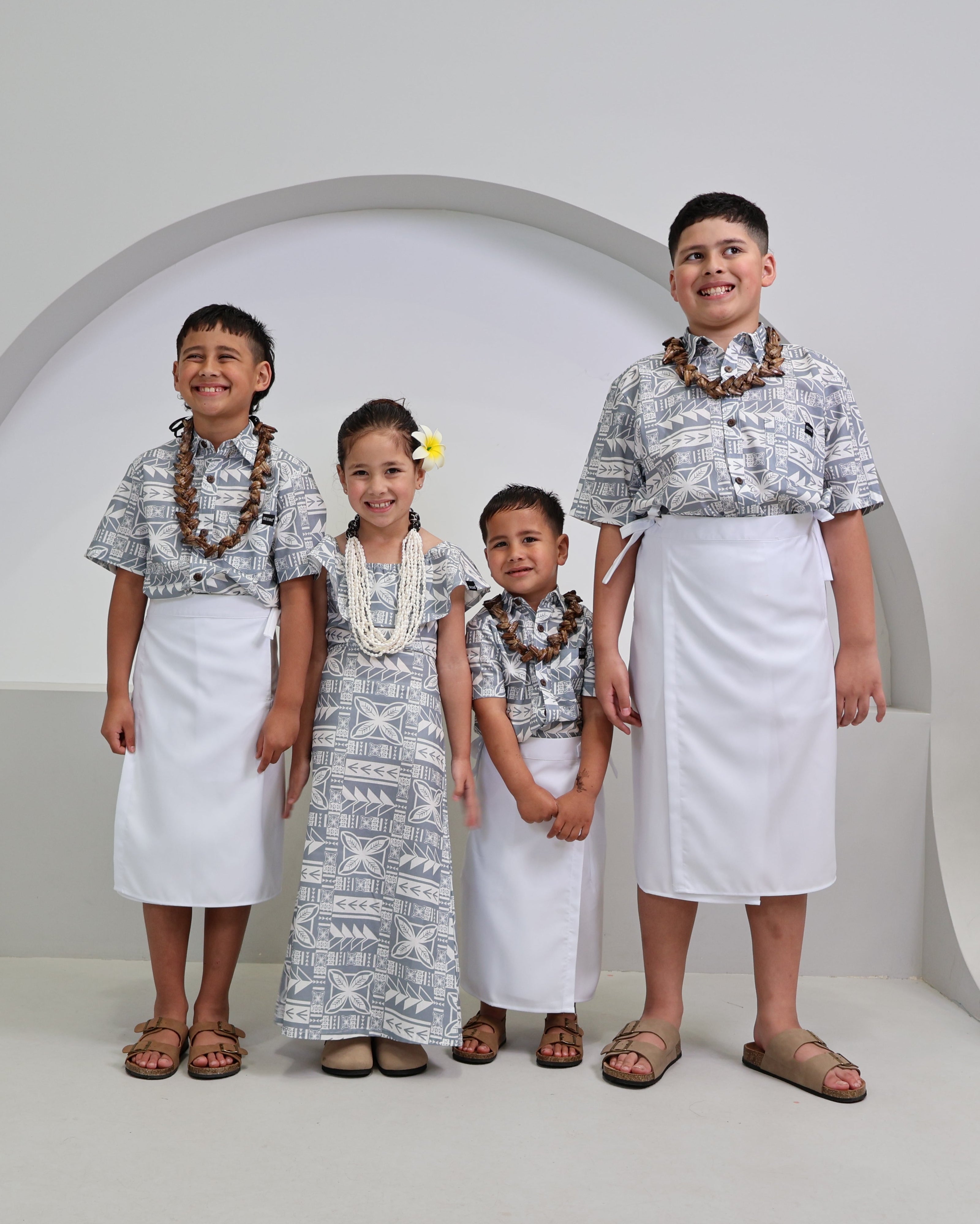 The Alofa Boys Aloa - Grey/White