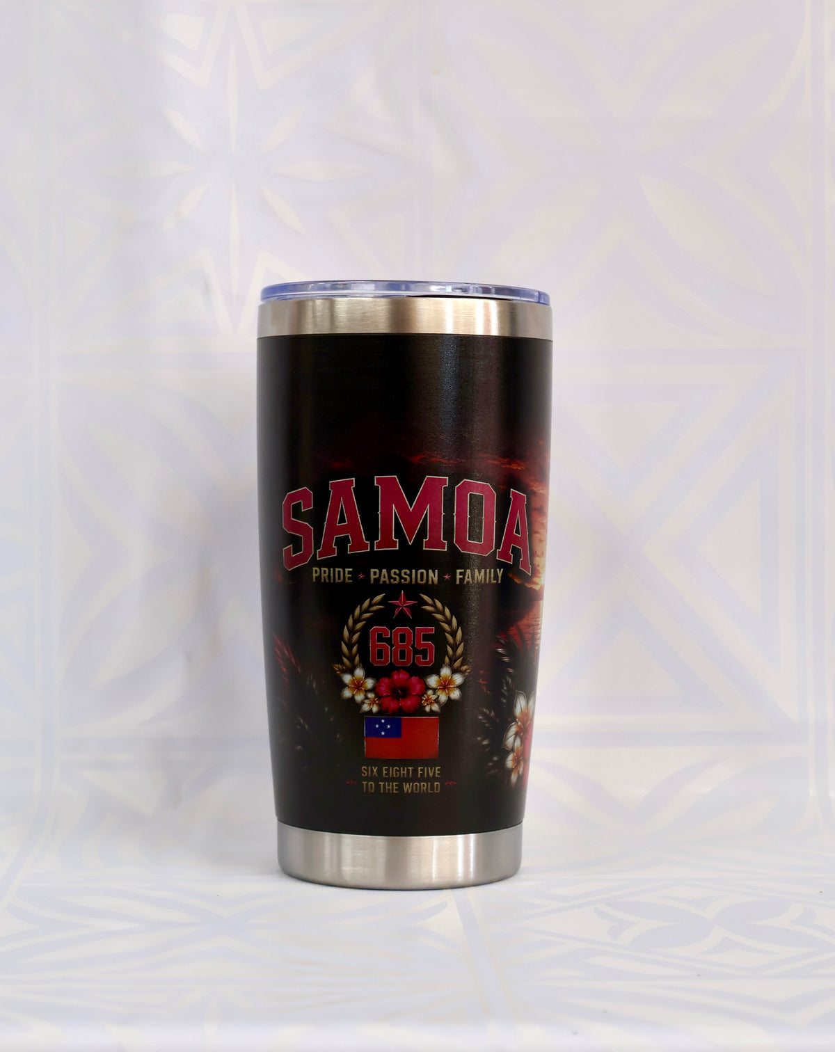 685 20oz Coffee Tumbler – Pacific Island Pattern #9