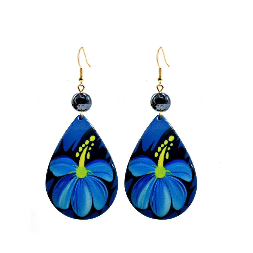 Tropical Flower Earrings