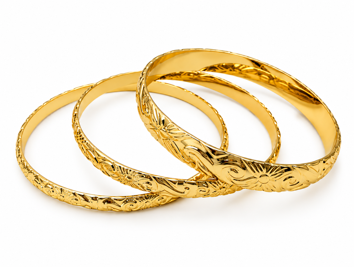 Pacific Gold Bangle – 18K Gold Plated