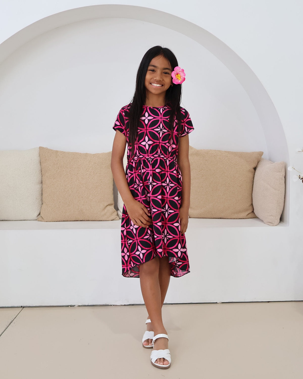 Girls Hot Pink Dress