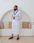Men's Silver/White Longsleeve Aloa