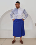 Men's Blue/White Long sleeve Aloa