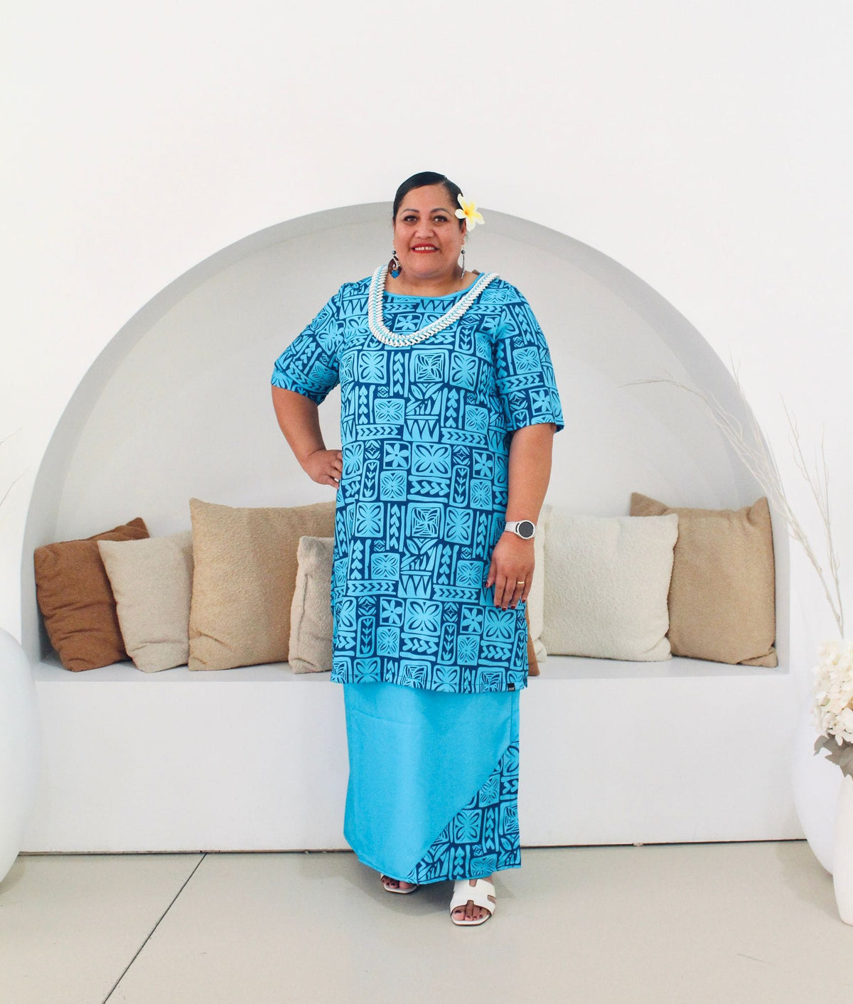 Blue Ladies Puletasi image 0