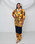 Orange 2-Piece Puletasi’s & Men’s Aloa image 2