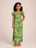 Girls Green 2-piece Puletasi image 0
