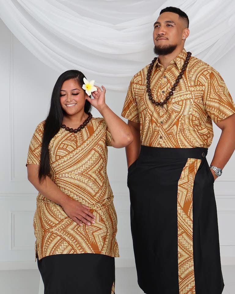 Brown Ladies Puletasi image 1