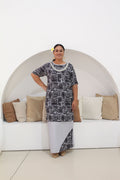 Black/Grey Ladies Puletasi image 0