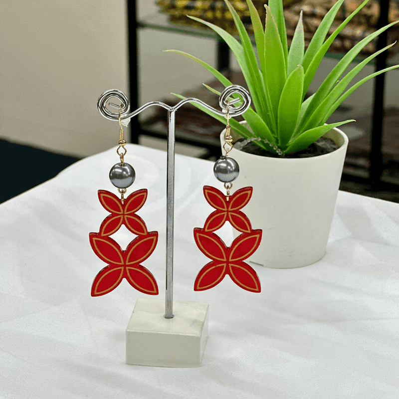Flower Double Earrings image 0